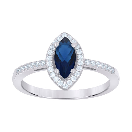 925 Sterling Silver Cz Ring S6