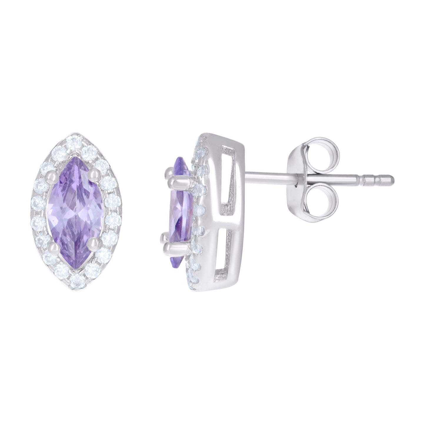 925 Sterling Silver Cz Earrings