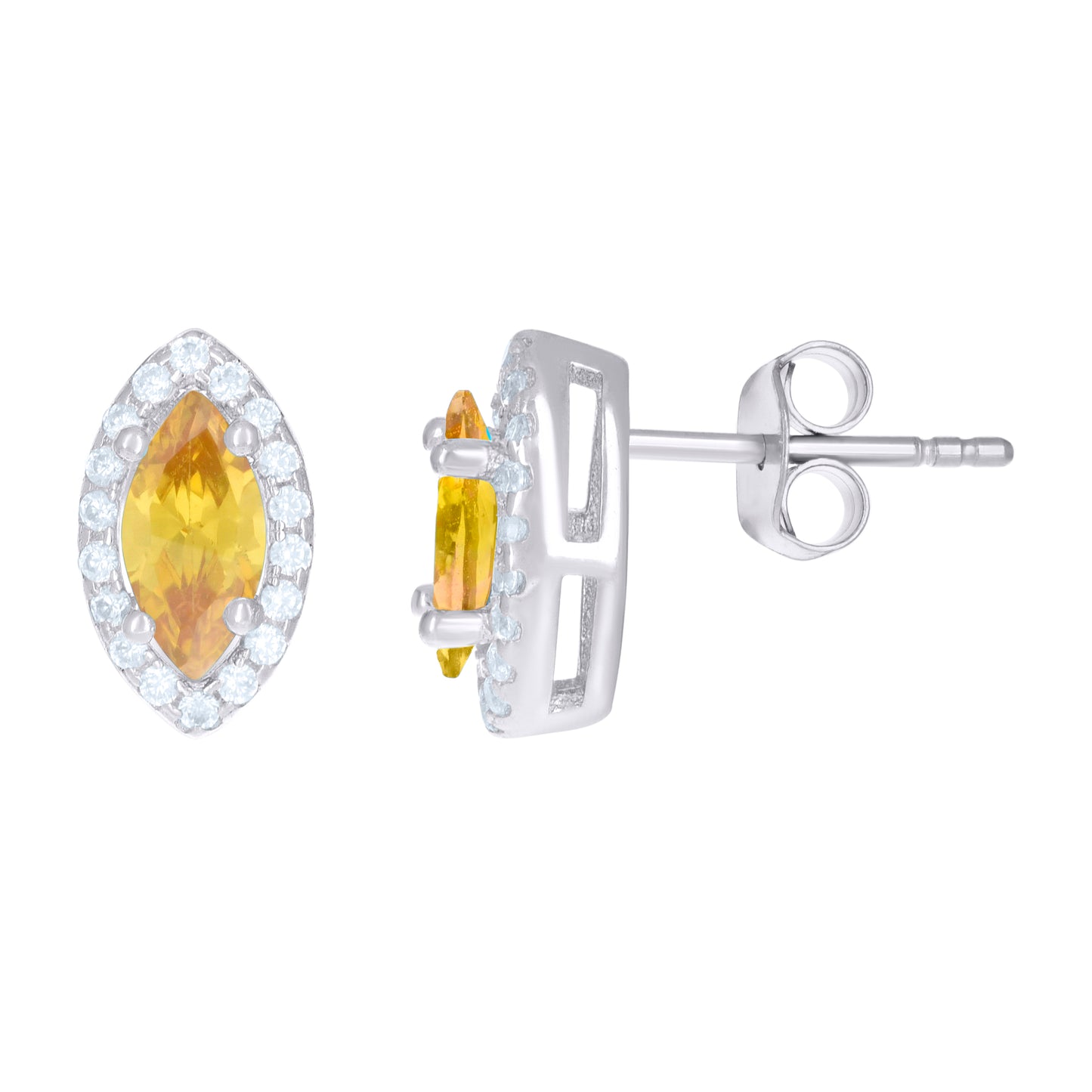 925 Sterling Silver Cz Earrings