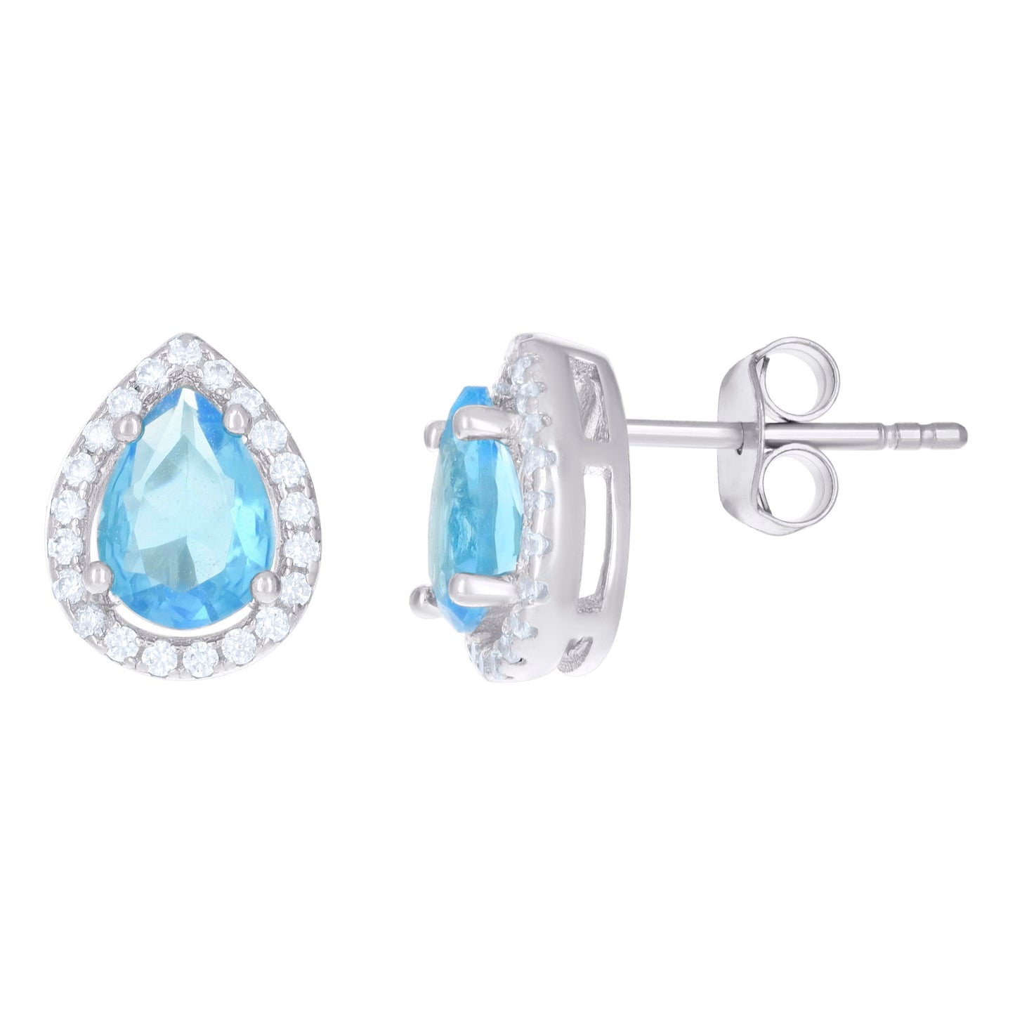 925 Sterling Silver Cz Earrings