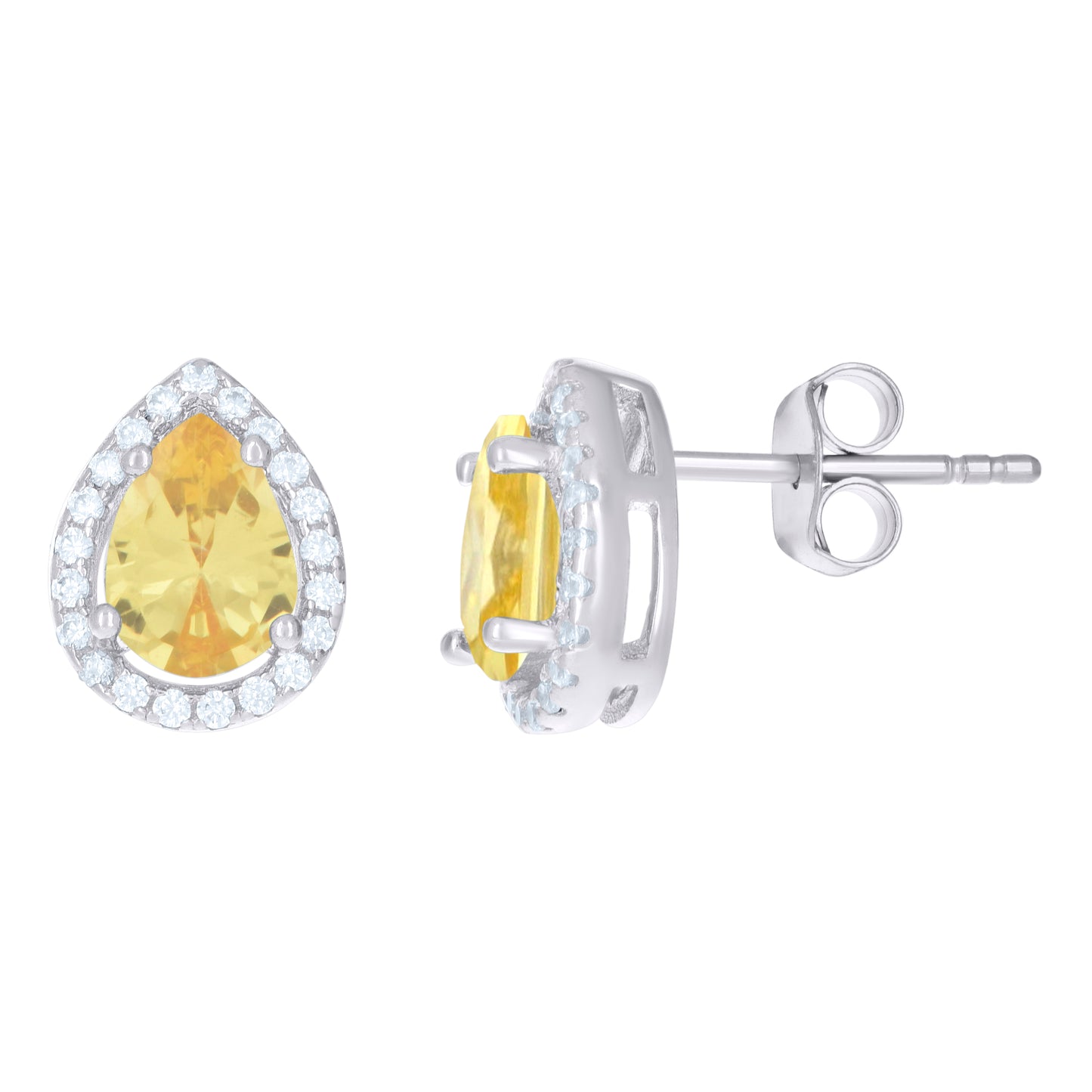 925 Sterling Silver Cz Earrings