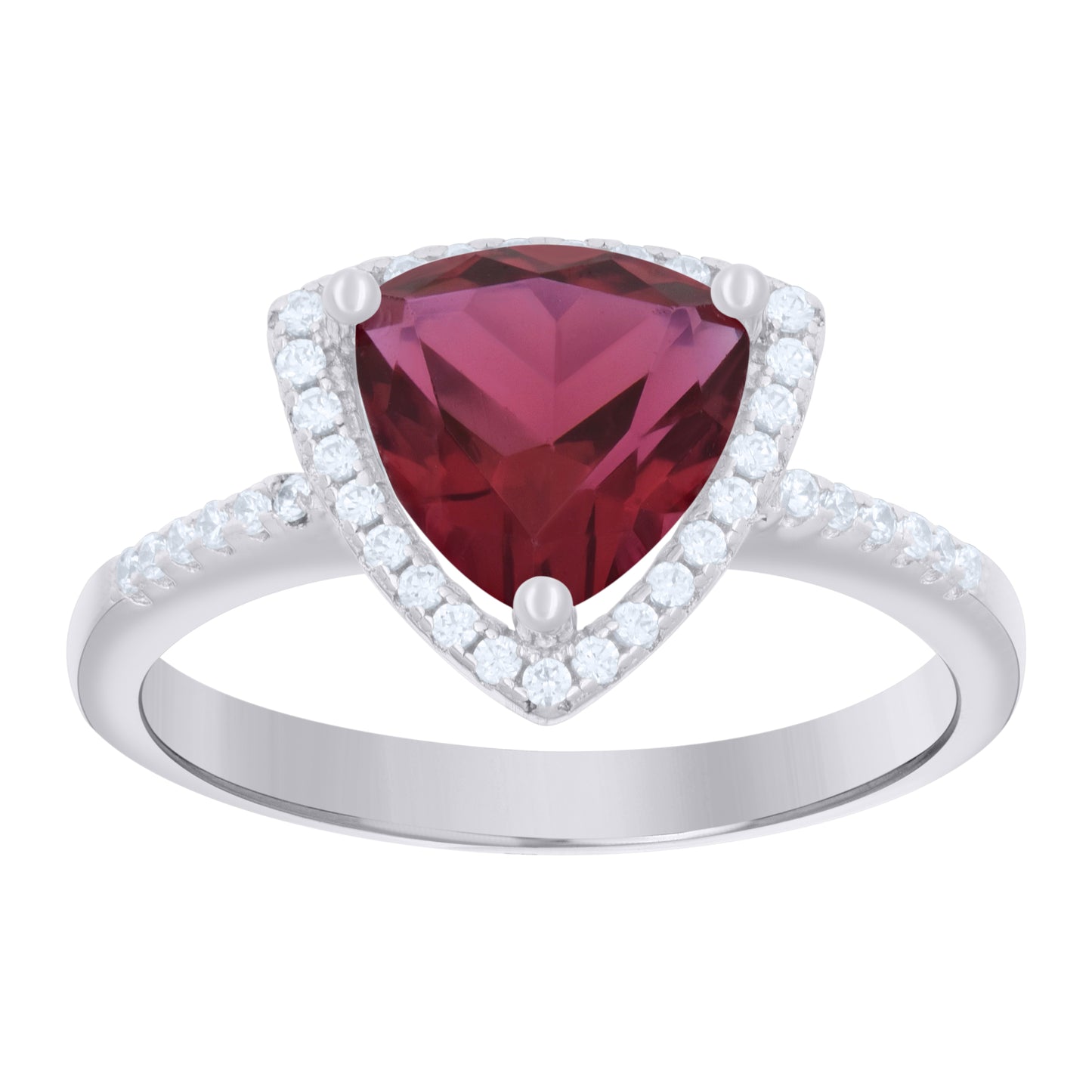 925 Sterling Silver Cz Ring S7