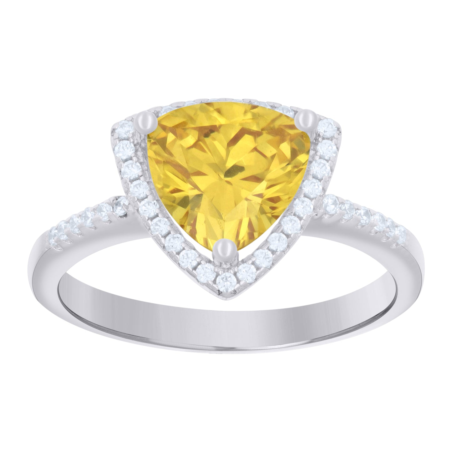 925 Sterling Silver Cz Ring S7