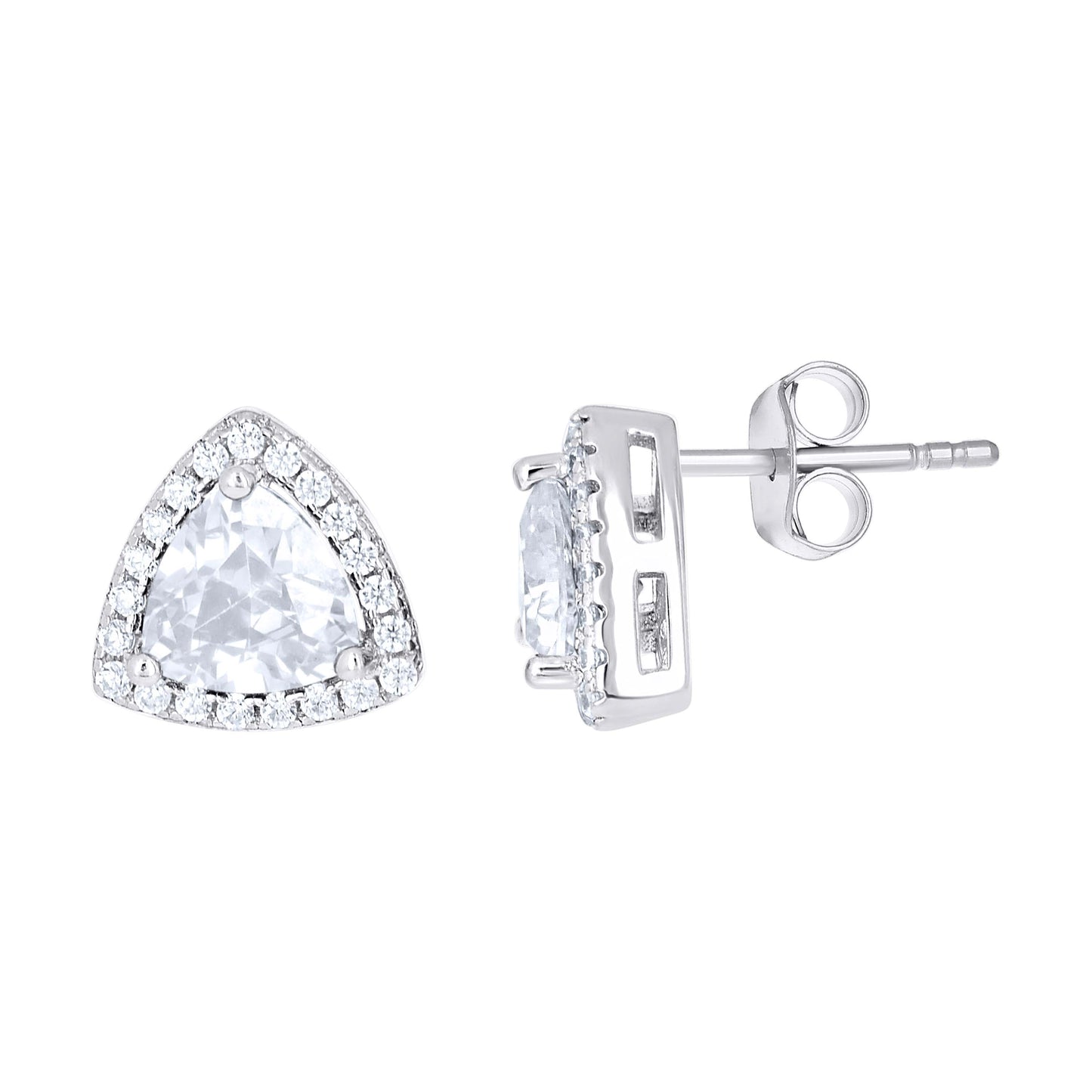 925 Sterling Silver Cz Earrings