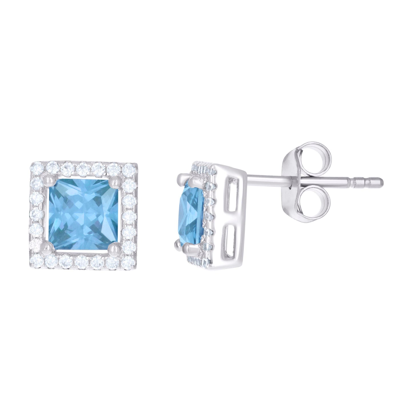 925 Sterling Silver Cz Earring