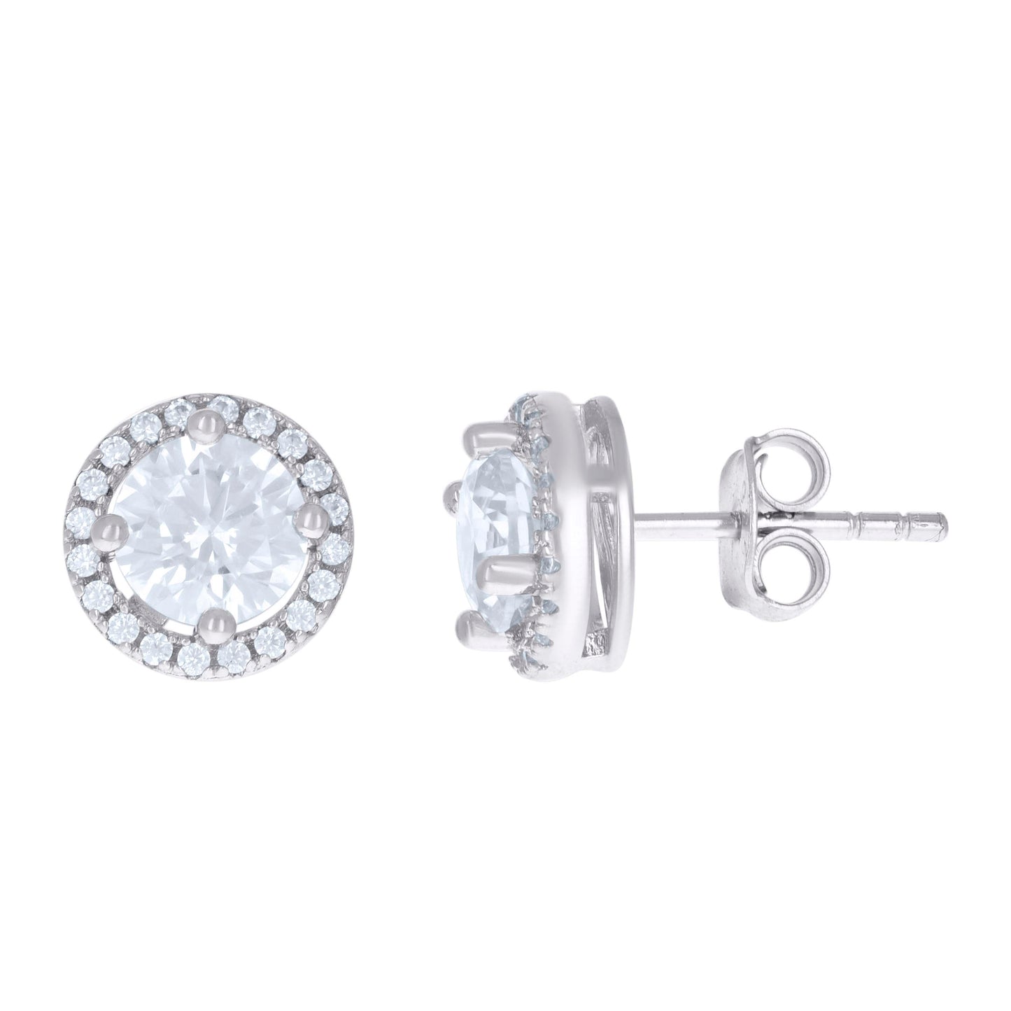 925 Sterling Silver Cz Earrings
