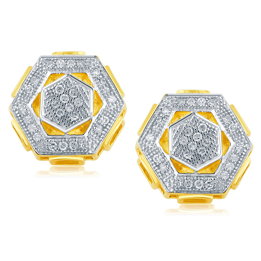 925 SS 0.15CT D-EARRING RDS MP