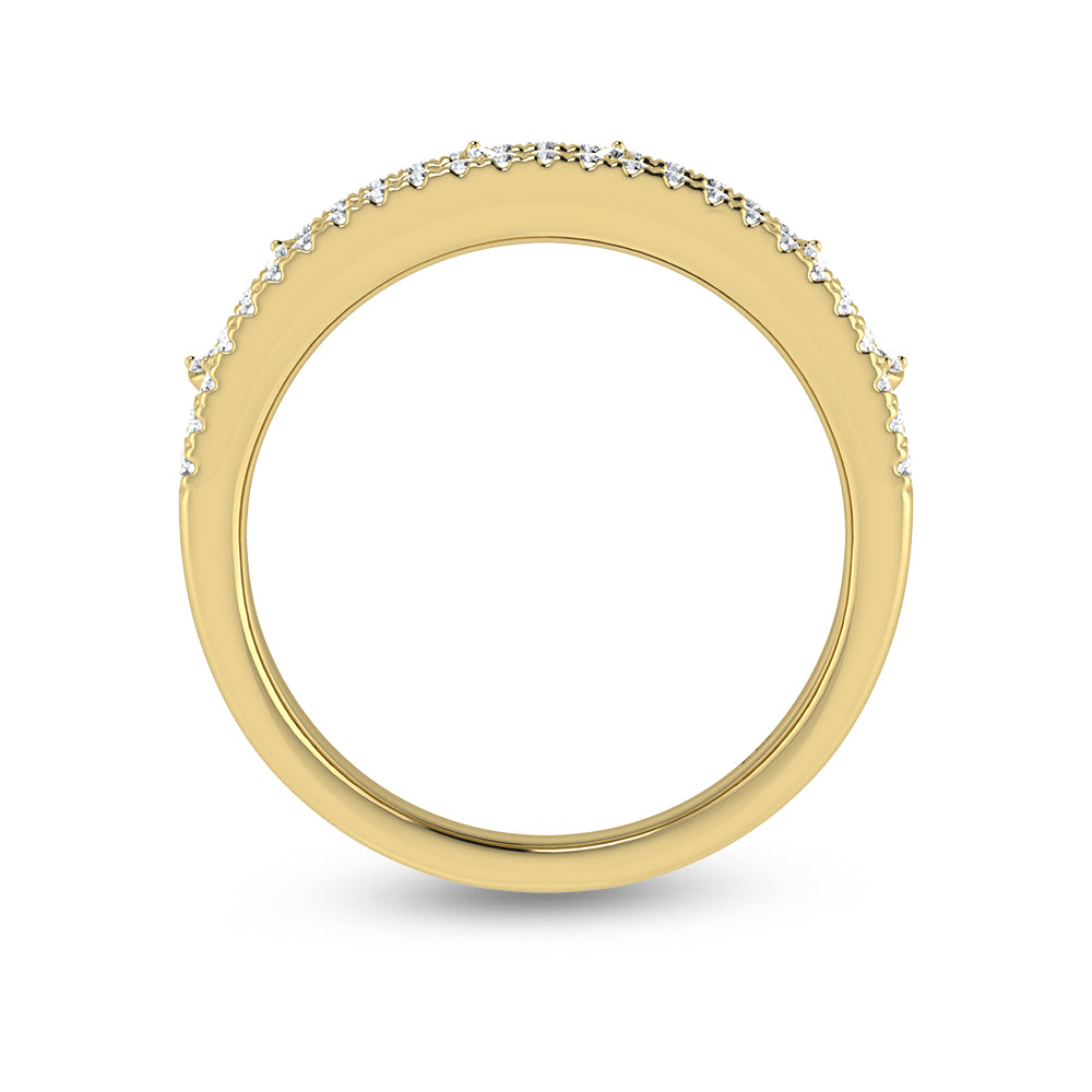 14K Yellow Gold Diamond 1/3 Ct.Tw. Butterfly Fashion Ring