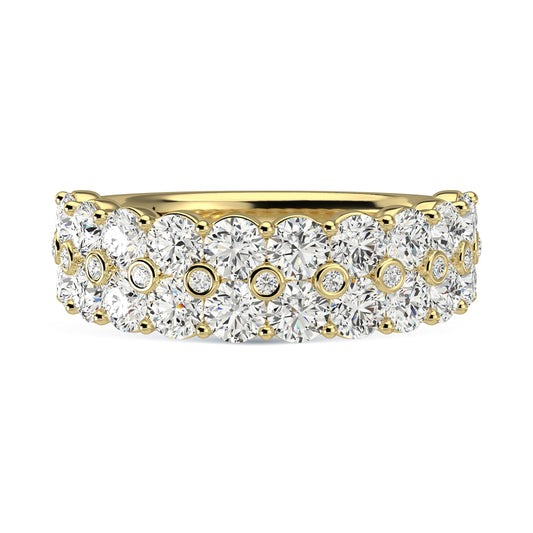 14K Yellow Gold Diamond 2 Ct.Tw. Ladies Fashion Band