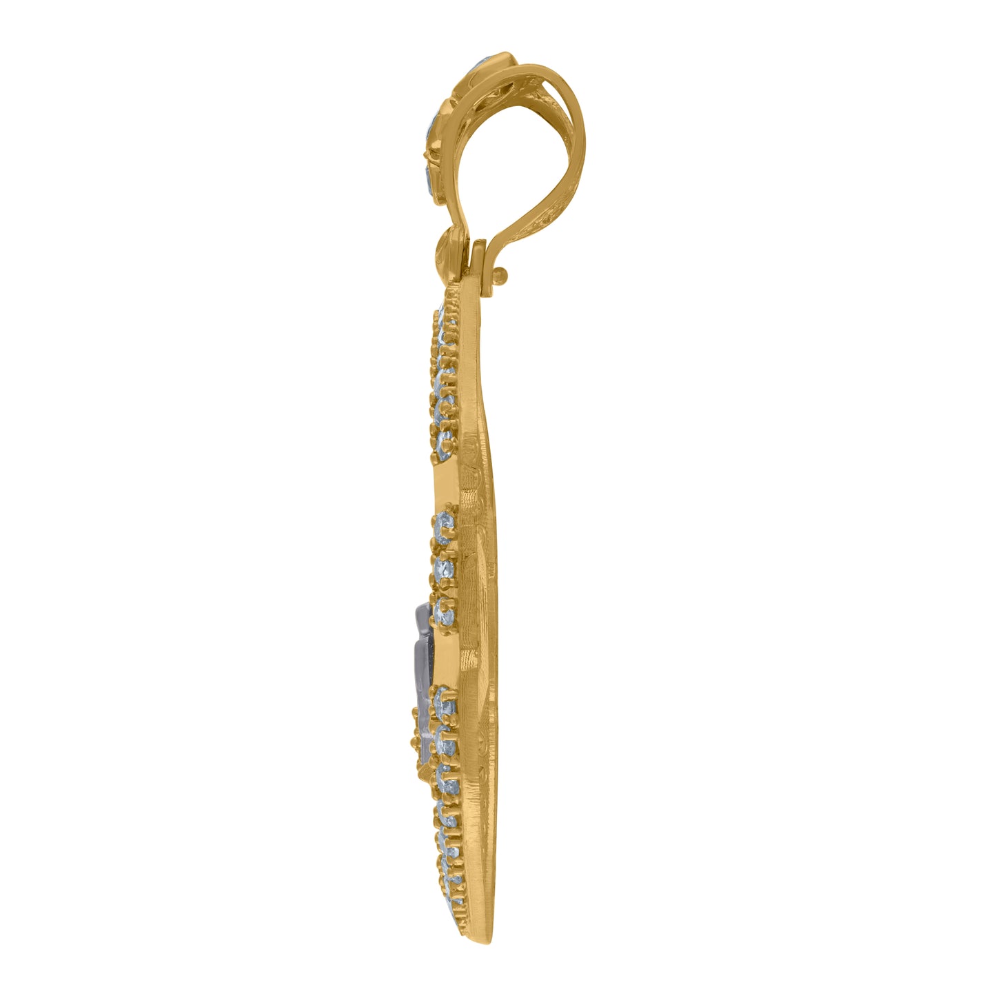 10Kt Gold Cz Pendant