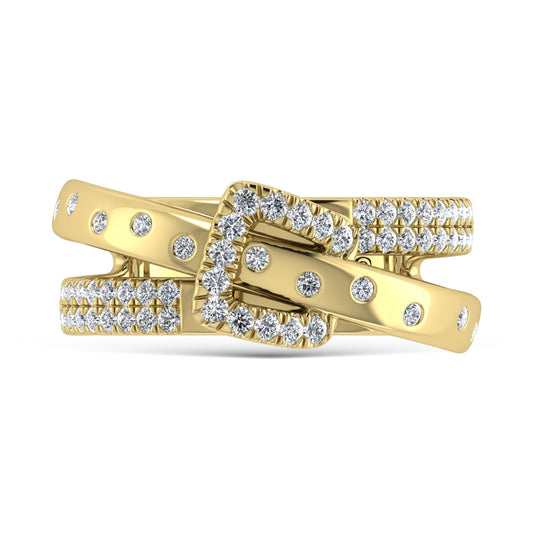 14K Yellow Gold 3/8 Ct.Tw. Diamond Fashion Ring