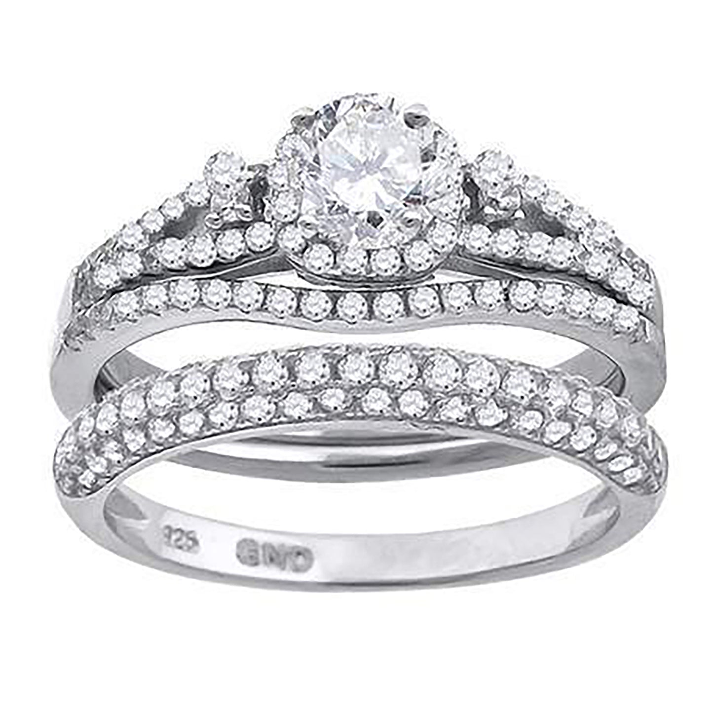925 Trio Cz Ring-S6