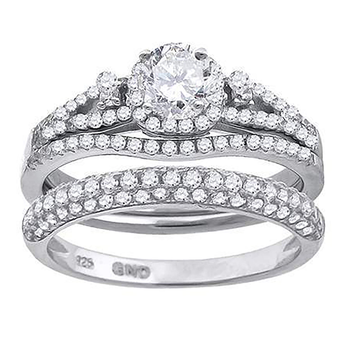 925 Trio Cz Ring-S6