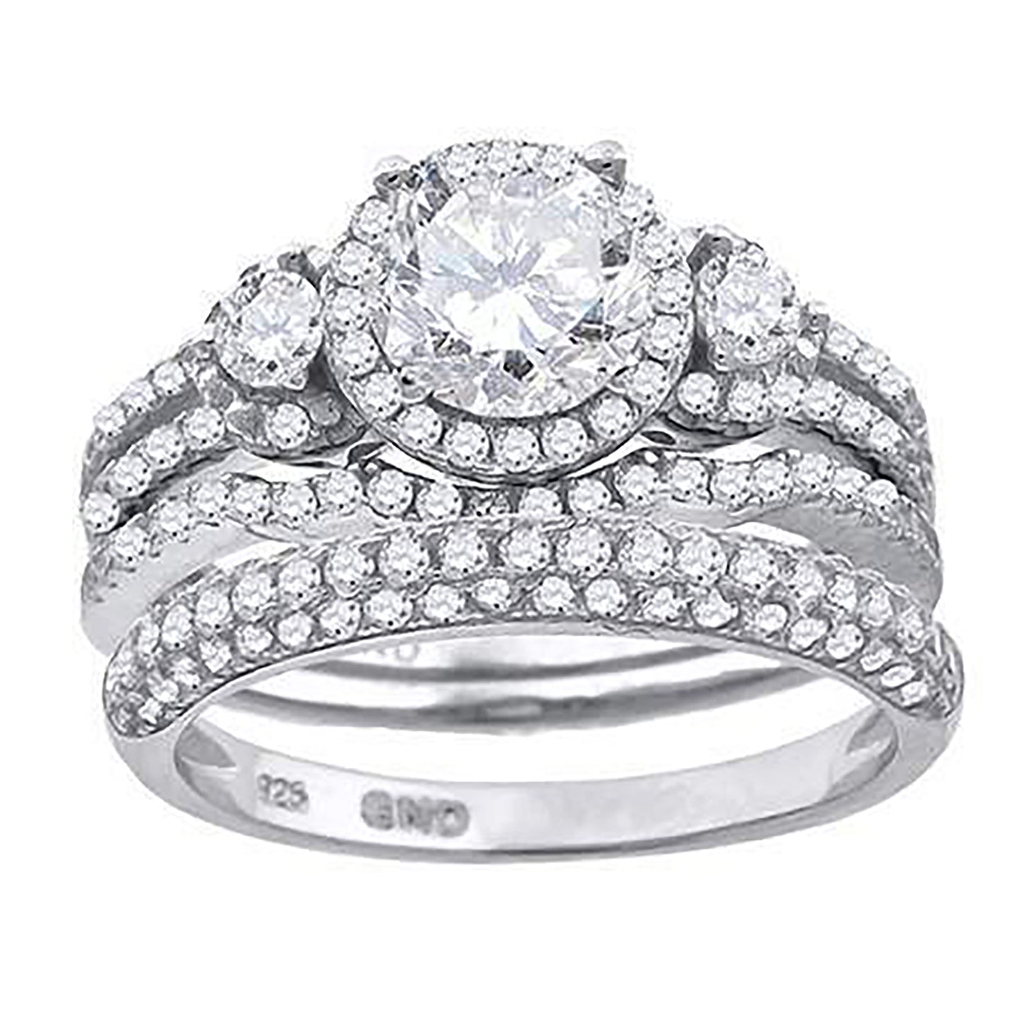 925 Trio Cz Ring-S6
