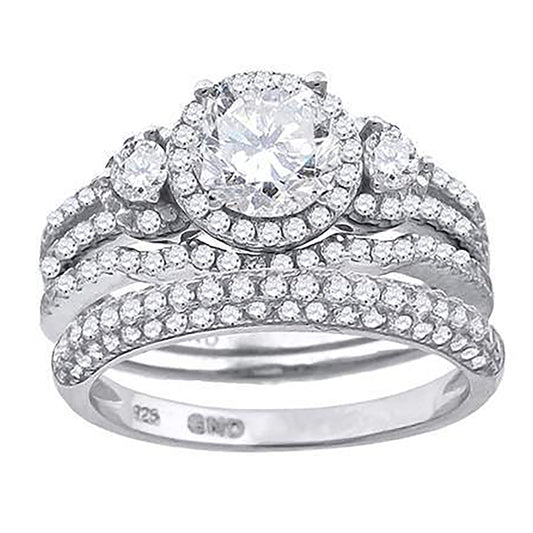925 Trio Cz Ring-S6