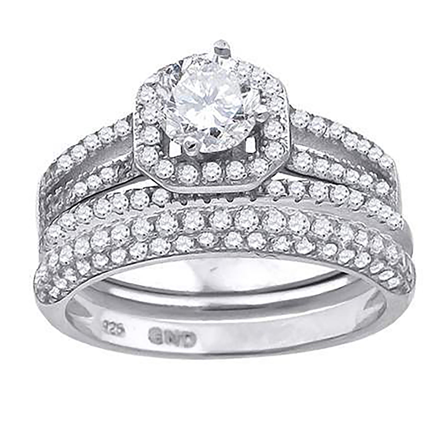 925 Trio Cz Ring-S6