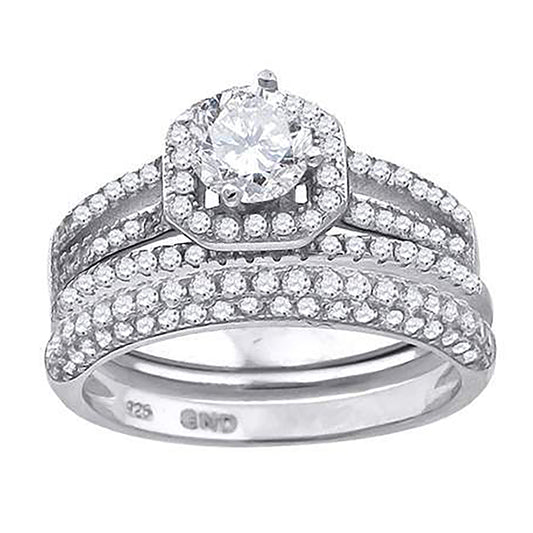 925 Trio Cz Ring-S6