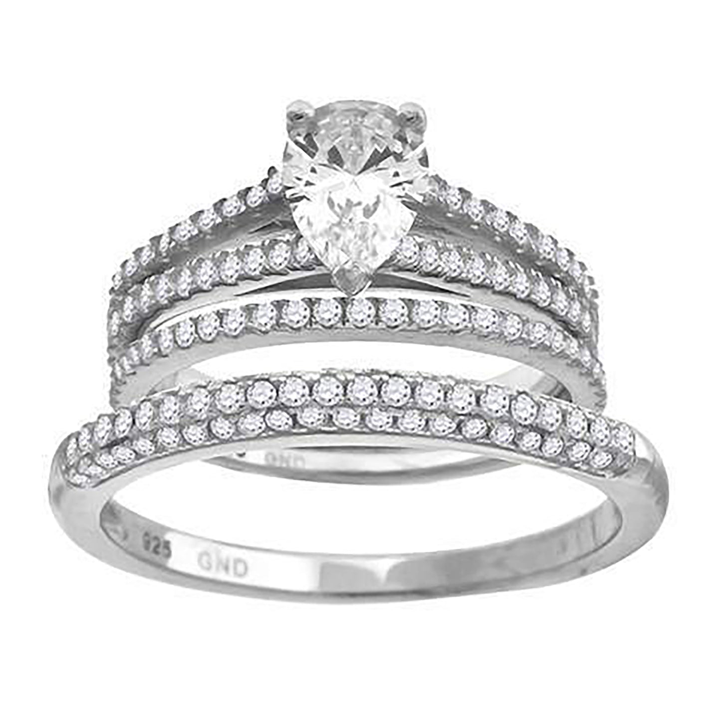 925 Trio Cz Ring-S6
