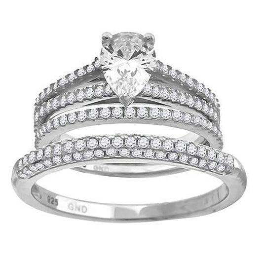 925 Trio Cz Ring-S6