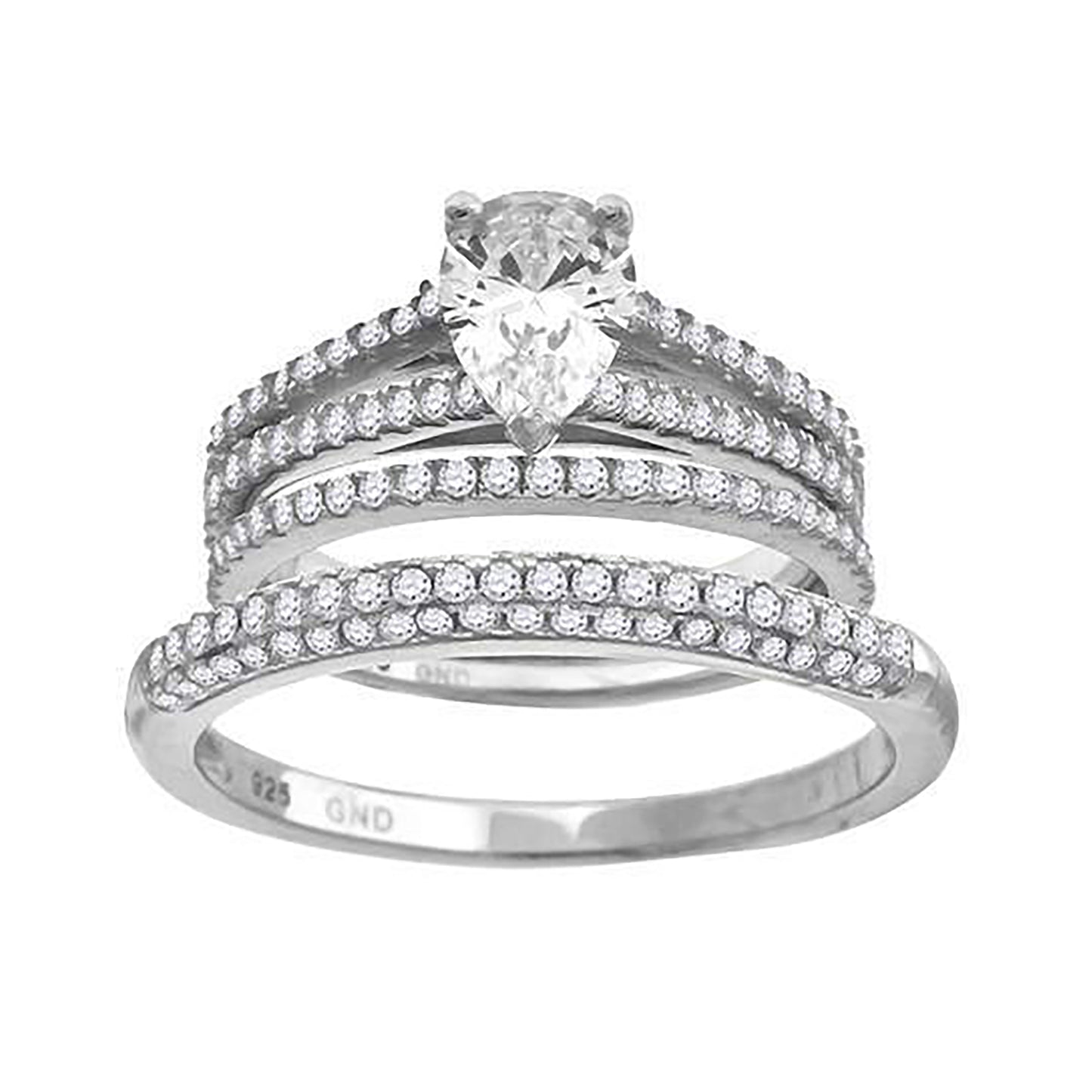 925 Trio Cz Ring-S6