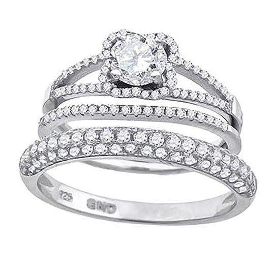925 Trio Cz Ring-S6