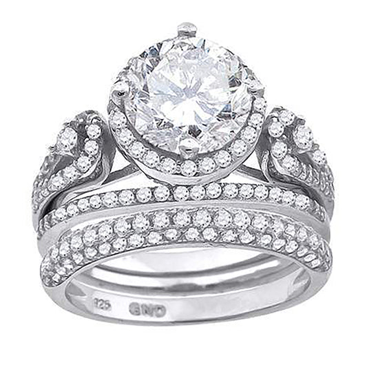 925 Trio Cz Ring-S6