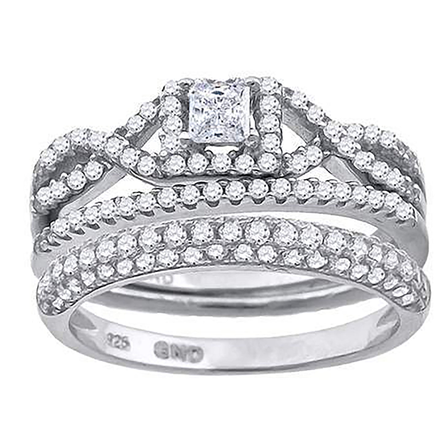 925 Trio Cz Ring-S6