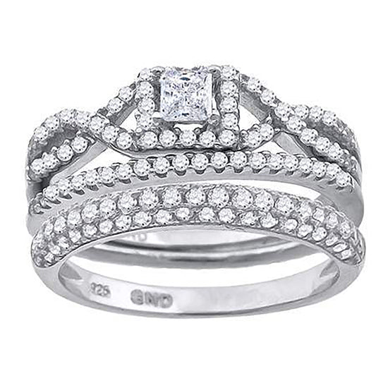 925 Trio Cz Ring-S6