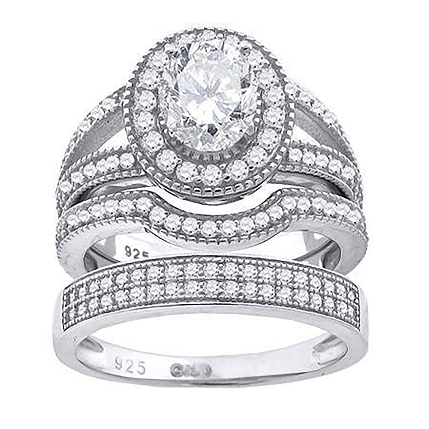 925 Trio Cz Ring-S6