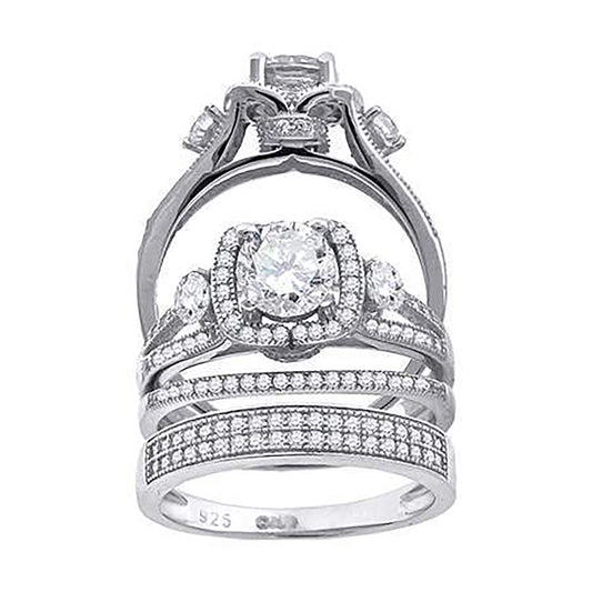 925 Trio Cz Ring-S6