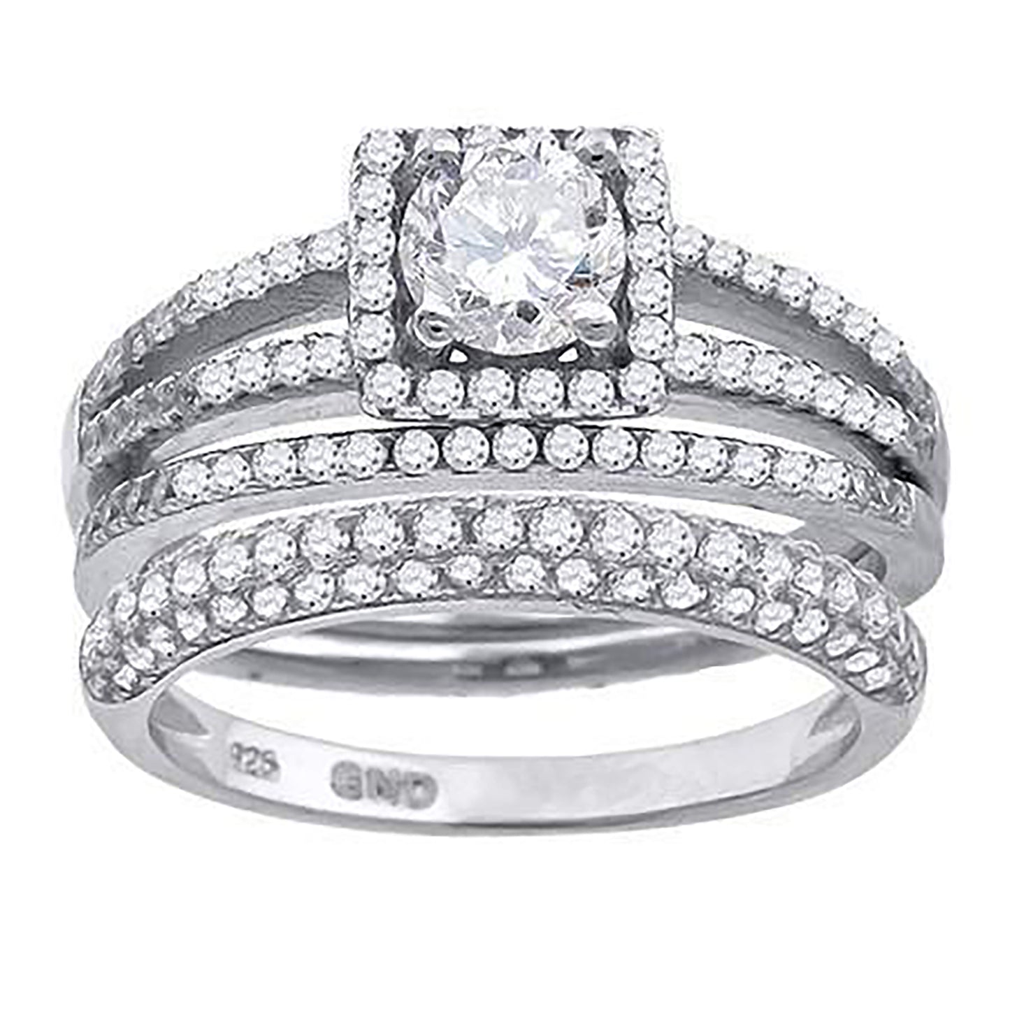 925 Trio Cz Ring-S6
