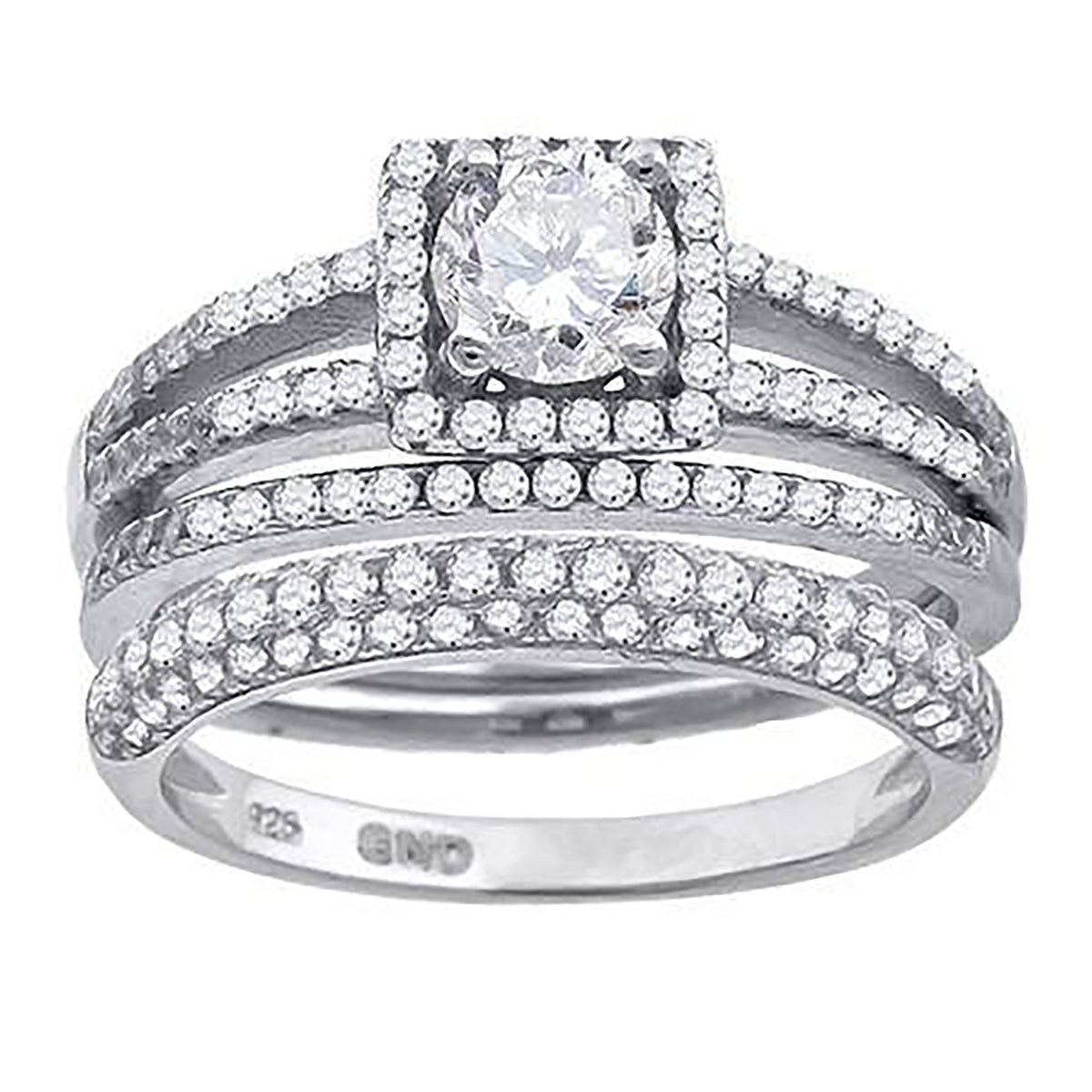 925 Trio Cz Ring-S6