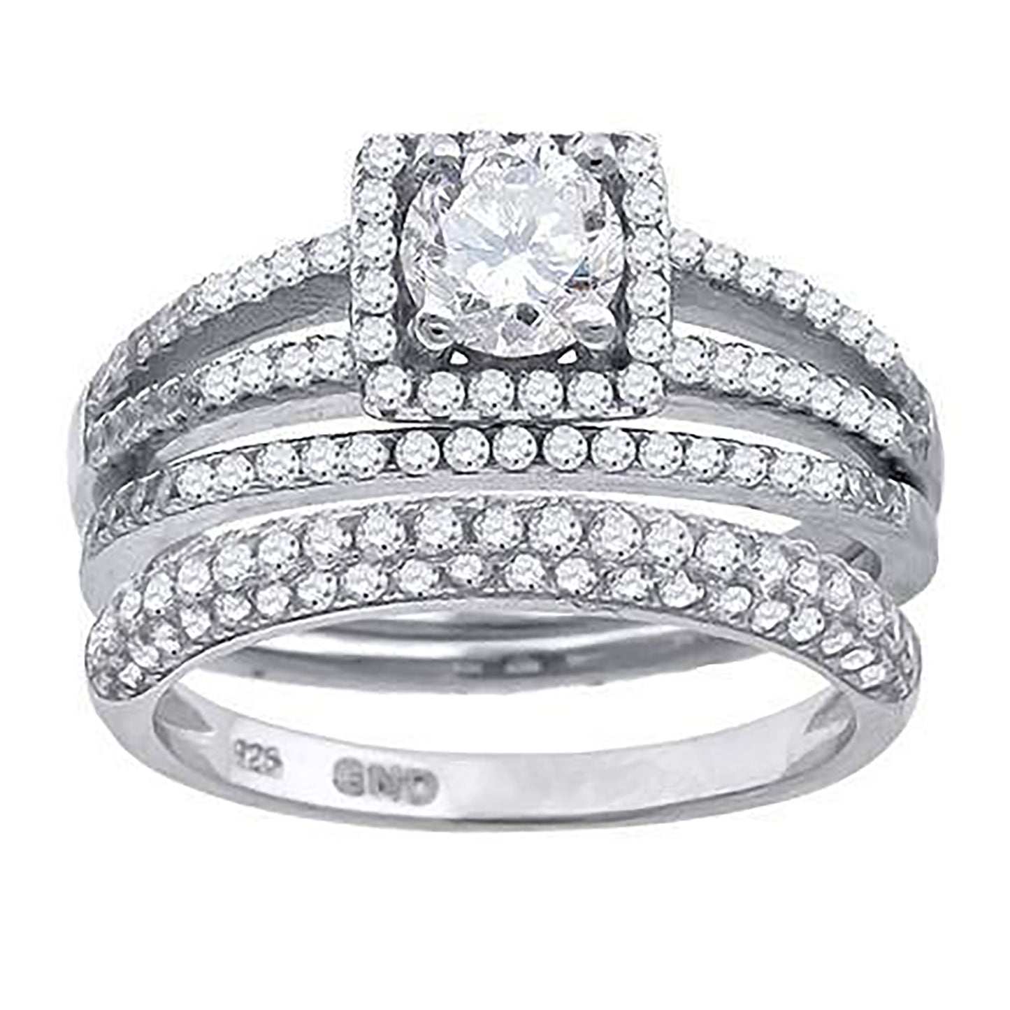 925 Trio Cz Ring-S6