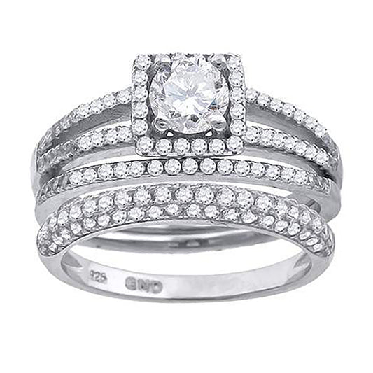 925 Trio Cz Ring-S6