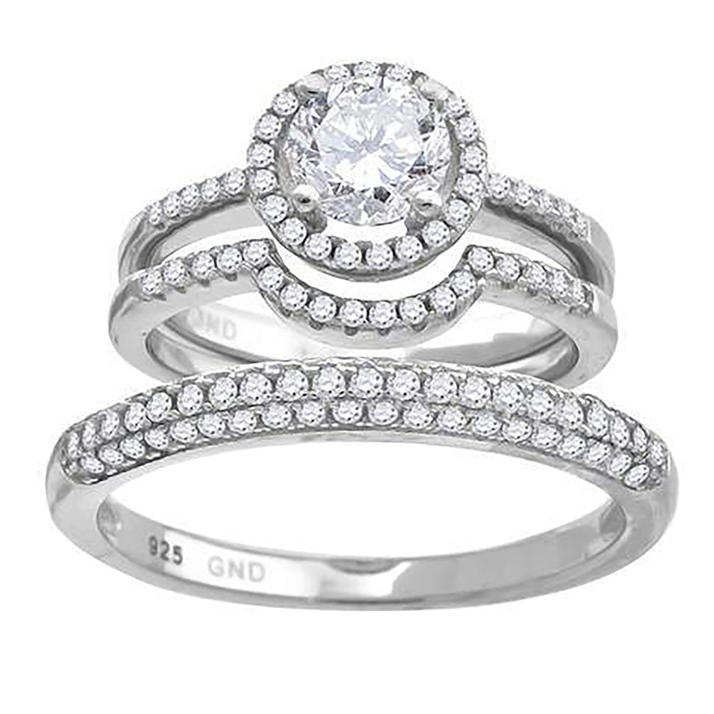 925 Trio Cz Ring-S6
