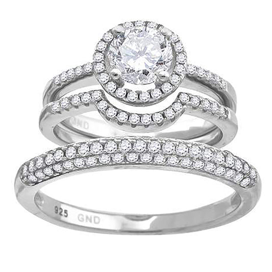 925 Trio Cz Ring-S6