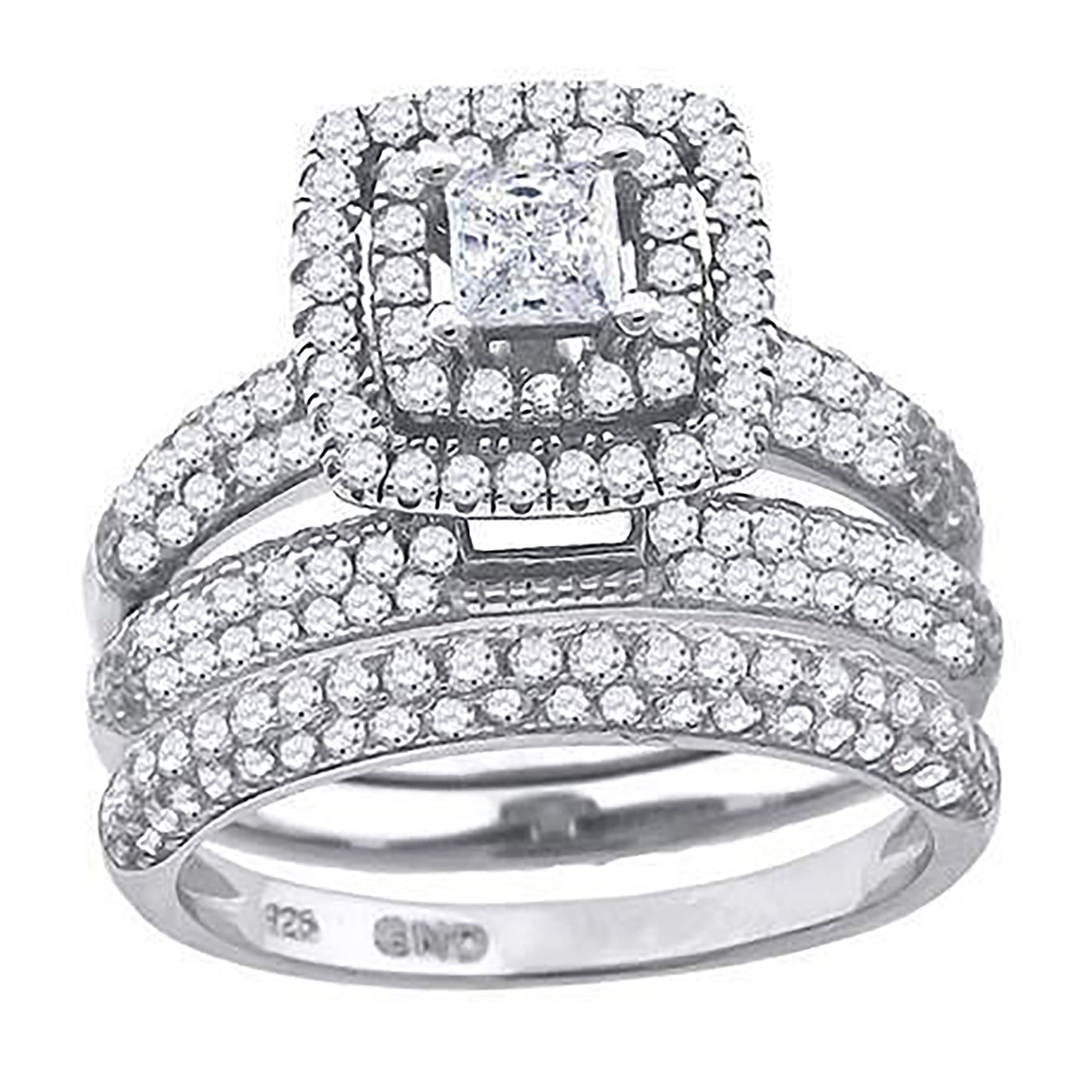 925 Trio Cz Ring-S6