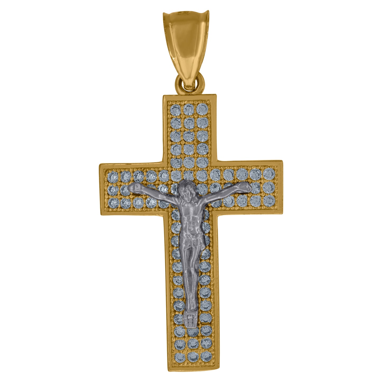 10Kt Gold Cz Pendant