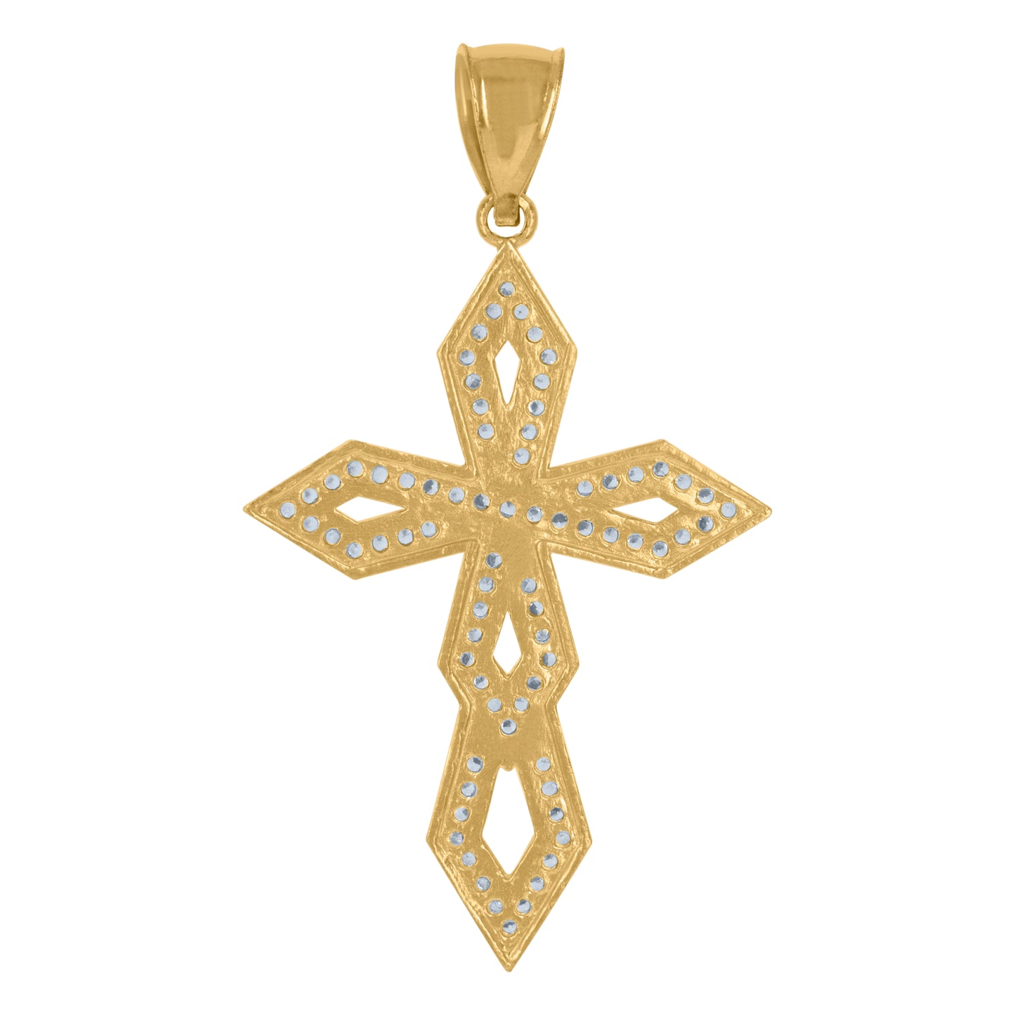 10Kt Gold Cz Pendant