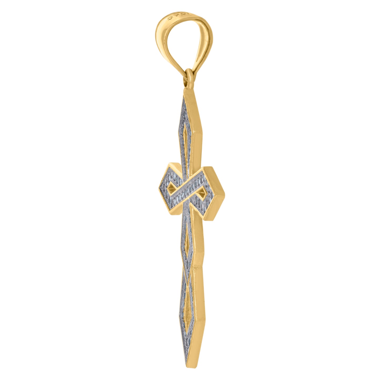 10Kt Gold Cz Pendant