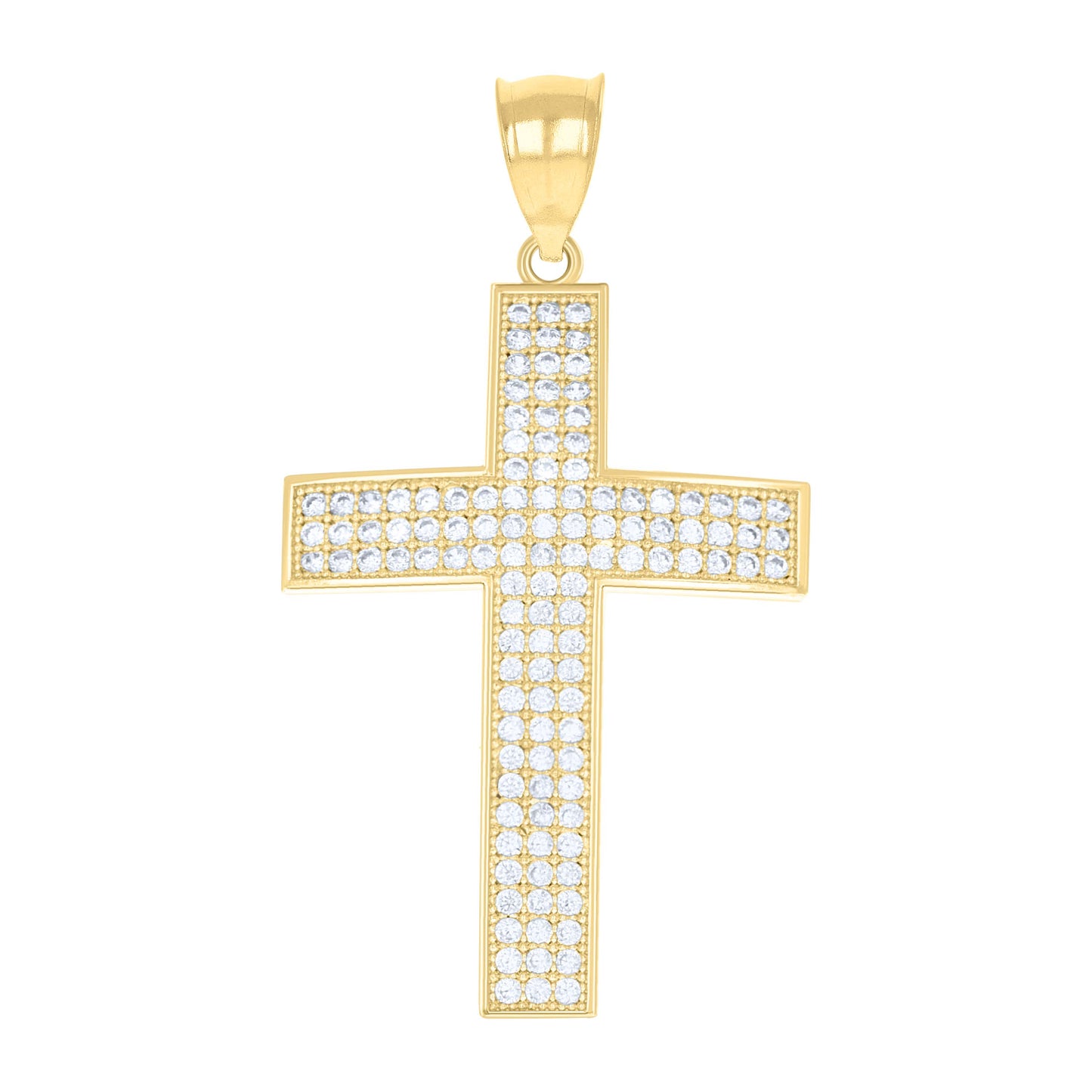 10Kt Gold Cz Pendant