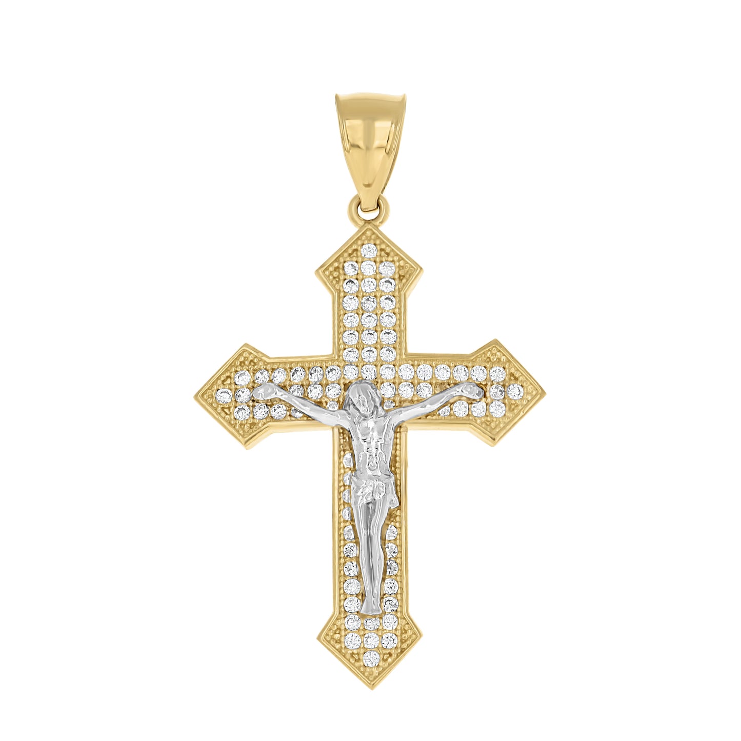 10Kt Gold Cz Pendant