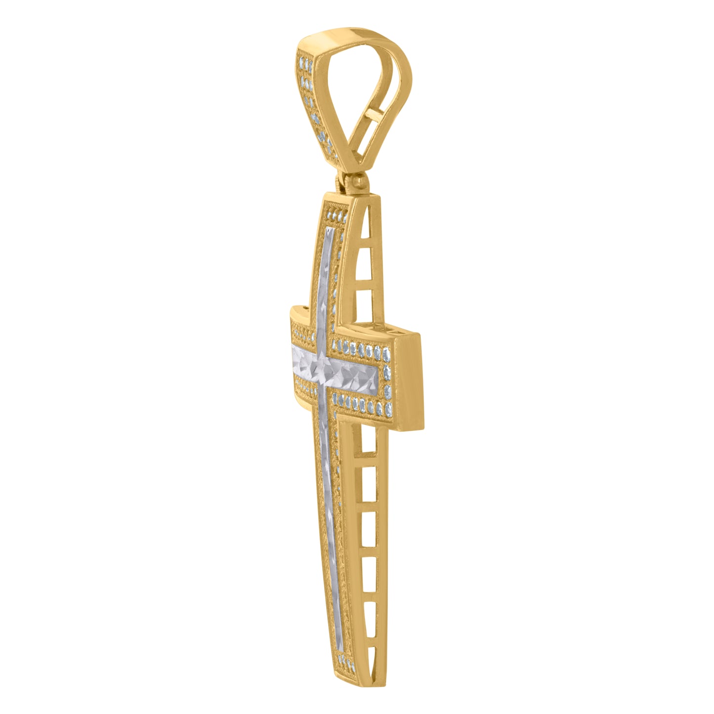 10Kt Gold Cz Pendant