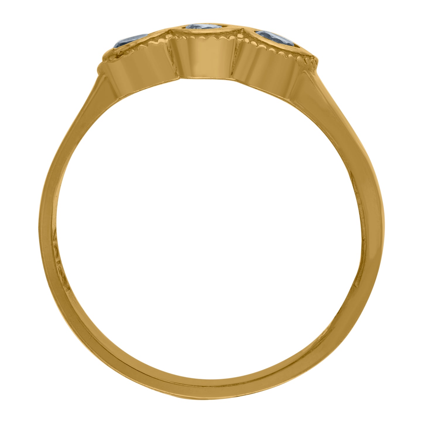 10Kt Gold Cz Baby Ring
