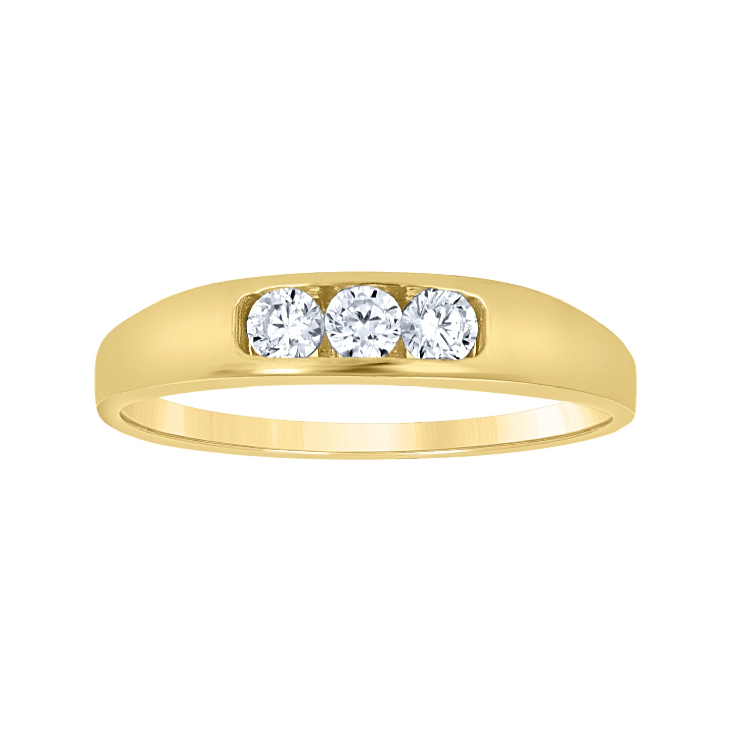 10Kt Gold Cz Baby Ring