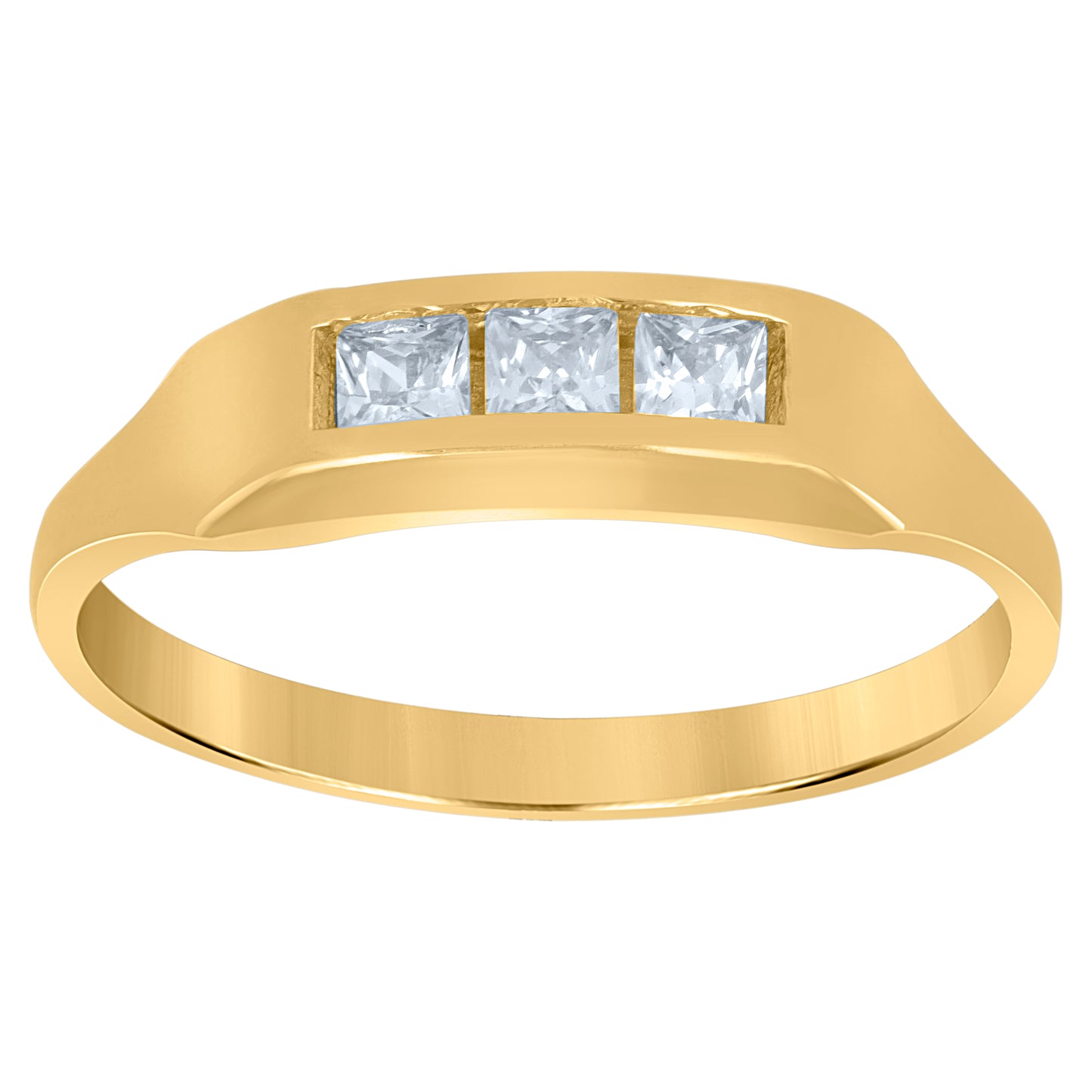 10Kt Gold Cz Baby Ring