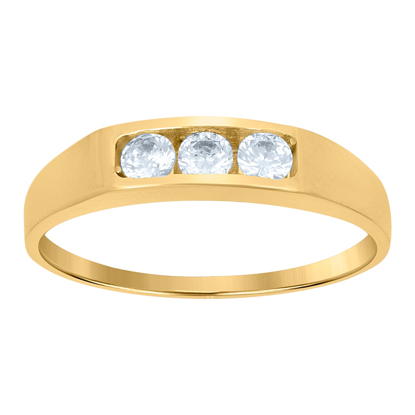 10Kt Gold Cz Baby Ring