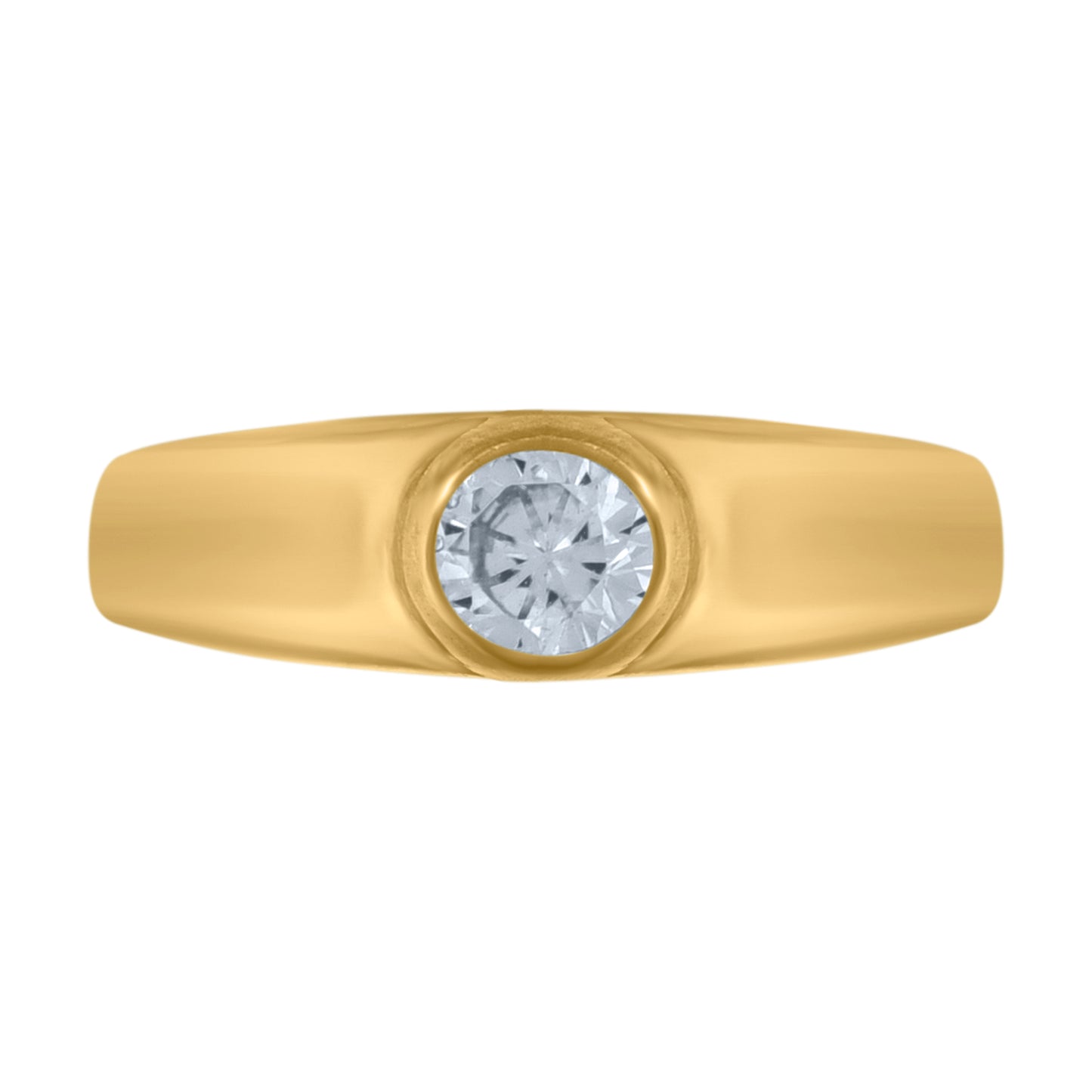 10Kt Gold Cz Baby Ring