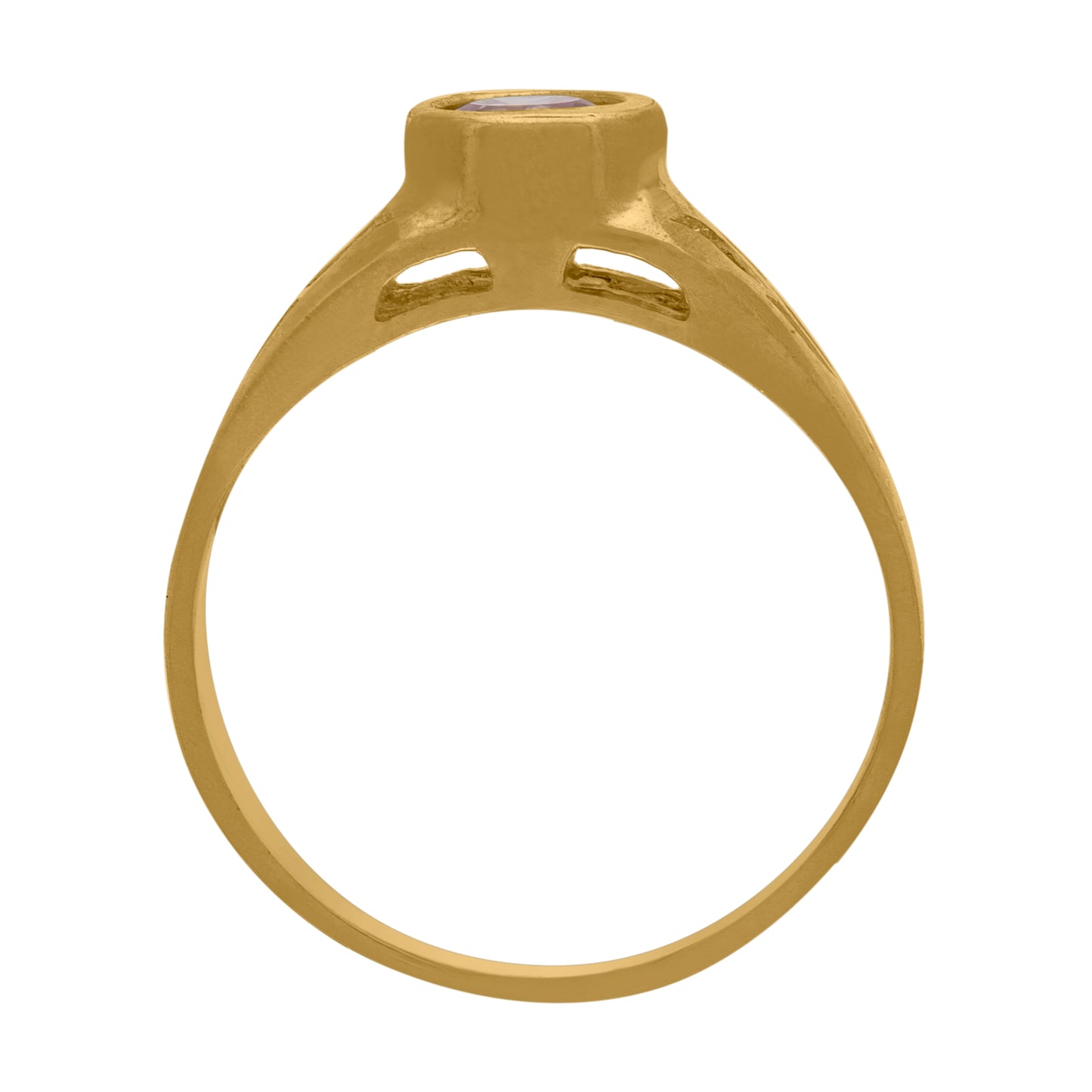 10Kt Gold Cz Baby Ring