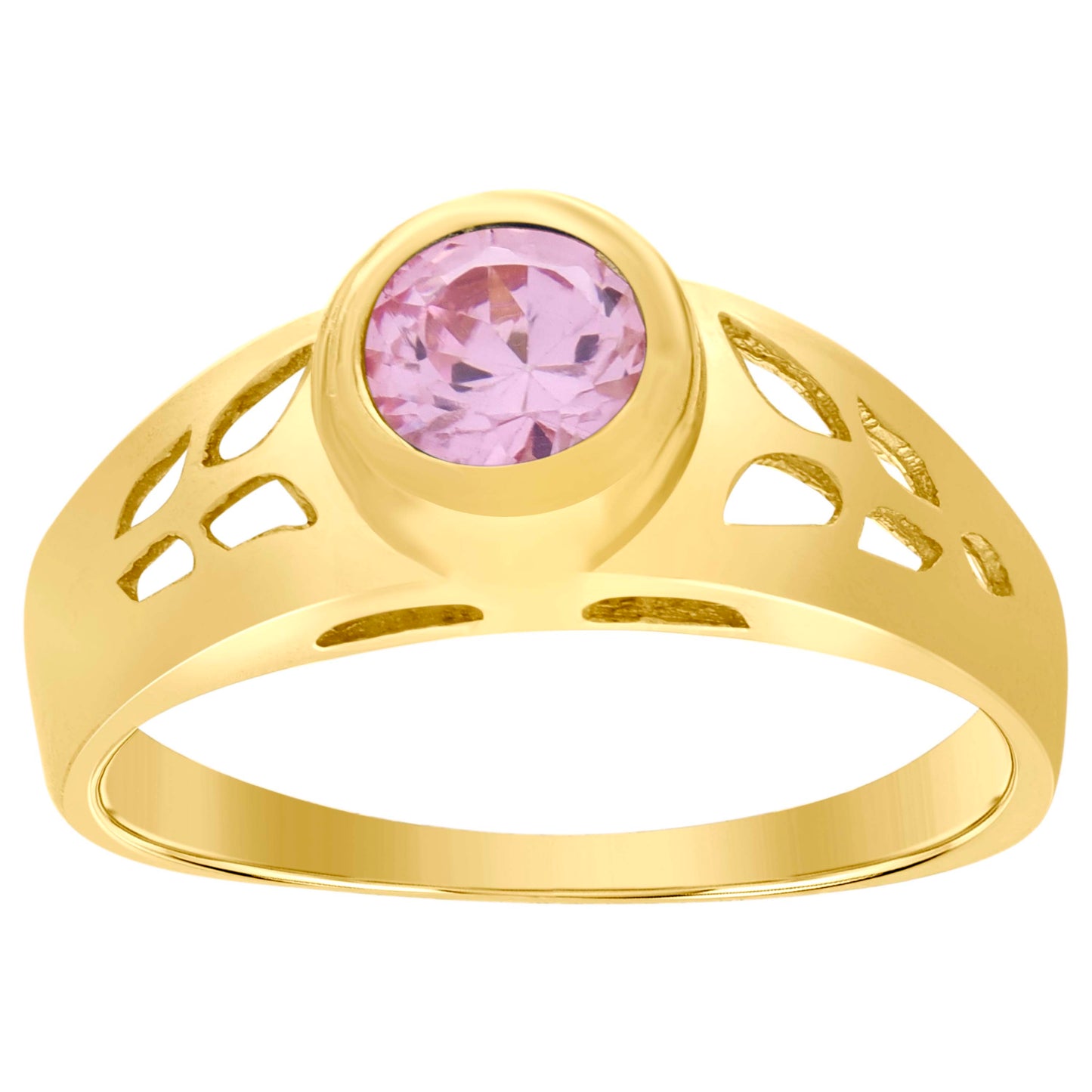 10Kt Gold Cz Baby Ring